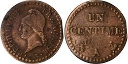 World Coins - France, 1 Centime, Dupré, Uncertain date, Paris, Copper, , Gadoury:76