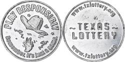Us Coins - United States of America, Token, Texas Lottery, Aluminum,