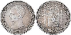 World Coins - Coin, Spain, Alfonso XIII, 50 Centimos, 1892, Madrid, , Silver, KM:690