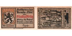 World Coins - Germany, Remda, 50 Pfennig, 1921-07-01, AU(55-58)