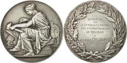 World Coins - France, Medal, Syndicat Général des Entrepreneurs de Roubaix, Chabaud
