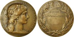 World Coins - France, Medal, Offert par le Président du Conseil, 1924, Dupuis.D,