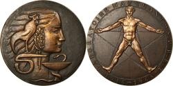 World Coins - France, Medal, Médecine, Laboratoire Mauchant, Art Déco, 1968, Baron