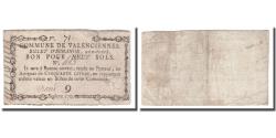 World Coins - France, 10 Sols, Undated (1791-92), VALENCIENNES, EF(40-45)