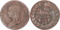 World Coins - Coin, France, Dupré, 5 Centimes, An 8/6, Strasbourg, , Copper