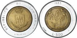 World Coins - Coin, San Marino, 500 Lire, 1983, Rome, , Bi-Metallic, KM:153