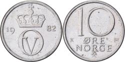World Coins - Norway, Olav V, 10 Öre, 1982, Copper-nickel, , KM:860.3