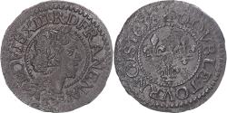 World Coins - Coin, France, Louis XIII, Double tournois, buste laurée et drapé, Double