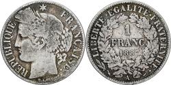 World Coins - France, Franc, Cérès, 1887, Paris, Silver, , Gadoury:465a, KM:822.1