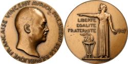World Coins - France, Medal, Vincent Auriol, Président de la République, 1947, Bronze