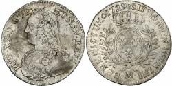 World Coins - France, Louis XV, 1/2 Ecu aux branches d'olivier, 1729, Toulouse, Silver