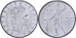 World Coins - Italy, 50 Lire, 1978, Rome, Stainless Steel, , KM:95.1