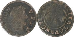 World Coins - Principality of Dombes, Gaston d'Orléans, Denier Tournois, Trévoux,