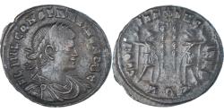 Ancient Coins - Coin, Constantius II, Follis, 334-335, Aquileia, Rare, , Bronze