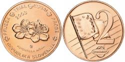 World Coins - Slovenia, 2 Euro Cent, Essai-Trial, 2003, Copper,
