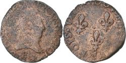 World Coins - France, Henri III, Double Tournois, 1584, Tours, Copper, , Gadoury:455