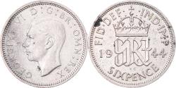 World Coins - Coin, United Kingdom, George VI, 6 Pence, 1944, , Silver
