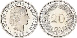 World Coins - Coin, Switzerland, 20 Rappen, 1990, Bern, BE, , Copper-nickel, KM:29a