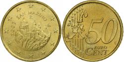 World Coins - San Marino, 50 Euro Cent, 2003, Rome, , Brass, KM:445