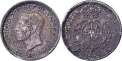 World Coins - Spain, Alfonso XIII, 50 Centimos, 1926, Madrid, Silver,