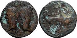 Ancient Coins - Roman Empire, Augustus & Agrippa, As, 9-3 BC, Nemausus, Bronze,