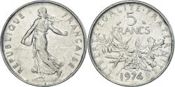 World Coins - Coin, France, 5 Francs, 1974
