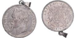 World Coins - France, 5 Francs, Napoléon III, 1870, Paris, Silver, , Gadoury:739