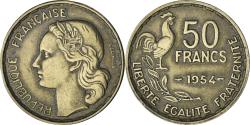 World Coins - Coin, France, Guiraud, 50 Francs, 1954, Beaumont - Le Roger,