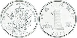 World Coins - Coin, China, Yuan, 2011, , Nickel plated steel, KM:1212
