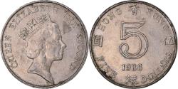 World Coins - Coin, Hong Kong, 5 Dollars, 1988