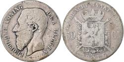 World Coins - Belgium, Leopold II, 50 Centimes, 1886, Brussels, Silver,