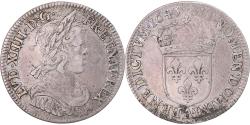 World Coins - Coin, France, Louis XIV, 1/4 Écu à la mèche courte, 1645, Paris,