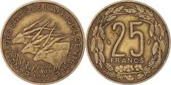 World Coins - Coin, Central African States, 25 Francs, 1975, Paris,