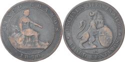 World Coins - Coin, Spain, 5 Centimos, 1870