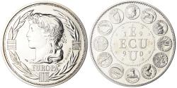 World Coins - France, Medal, Ecu Europa, Marianne, Politics, 1990, Rodier,