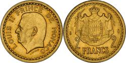 World Coins - Coin, Monaco, 2 Francs, 1943, Paris, , Cupro-Aluminium, Gadoury:134