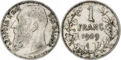 World Coins - Coin, Belgium, Franc, 1909, legende en francais, , Silver, KM:56.1