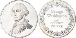World Coins - France, Medal, George Washington, Gilbert Stuart, 1981, Silver, Proof,