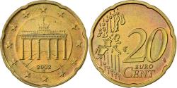 World Coins - Germany, 20 Euro Cent, 2002, Karlsruhe, Nordic gold,