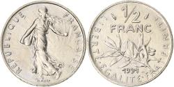World Coins - Coin, France, Semeuse, 1/2 Franc, 1991, Paris, , Nickel, KM:931.1