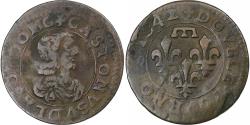 World Coins - France, Gaston d'Orléans, Double Tournois, 1642, Trévoux, Copper,