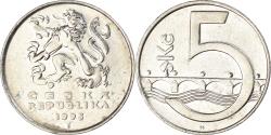 World Coins - Coin, Czech Republic, 5 Korun, 1995