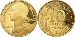 World Coins - Coin, France, Marianne, 10 Centimes, 1999, Paris, Proof,