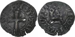 World Coins - France, Jean II le Bon, Denier Tournois, 1355-1356, Billon,