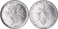 World Coins - Coin, VATICAN CITY, Paul VI, 50 Lire, 1974, Roma, , Stainless Steel