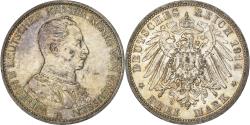 World Coins - German States, PRUSSIA, Wilhelm II, 3 Mark, 1914, Berlin, Silver,