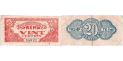 World Coins - Spain, 20 Centimes, TREMP SEGELL MUNICIPAL, EF(40-45)