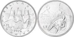 World Coins - San Marino, 2 Lire, 1976, Rome, , Aluminum, KM:52