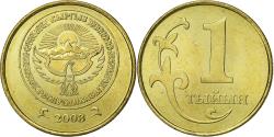 World Coins - KYRGYZSTAN, Tiyin, 2008, Aluminum-Bronze, , KM:11