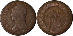World Coins - Coin, France, Dupré, 5 Centimes, AN 8, Metz, , Bronze, KM:640.2, Le